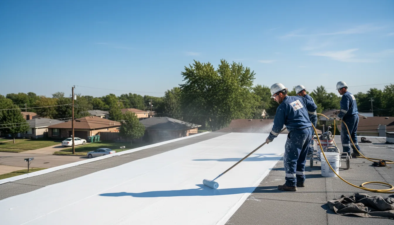 Commercial roof coating in Plainfield, PA near me